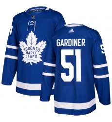 Youth Adidas Toronto Maple Leafs #51 Jake Gardiner Authentic Royal Blue Home NHL Jersey