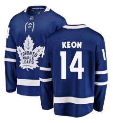 Youth Toronto Maple Leafs #14 Dave Keon Fanatics Branded Royal Blue Home Breakaway NHL Jersey