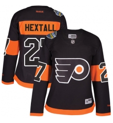 Women's Reebok Philadelphia Flyers #27 Ron Hextall Premier Black 2017 Stadium Series NHL Jersey