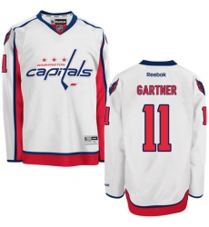 Women's Reebok Washington Capitals #11 Mike Gartner Authentic White Away NHL Jersey