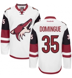Men's Reebok Arizona Coyotes #35 Louis Domingue Authentic White Away NHL Jersey