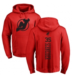 NHL Adidas New Jersey Devils #35 Cory Schneider Red One Color Backer Pullover Hoodie