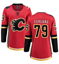 Women's Calgary Flames #79 Michael Ferland Fanatics Branded Red Home Breakaway NHL Jersey
