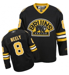 Women's Reebok Boston Bruins #8 Cam Neely Authentic Black Third NHL Jersey