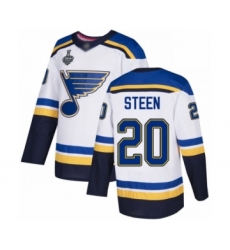 Women's Boston Bruins #30 Gerry Cheevers Authentic White Away Fanatics Branded Breakaway 2019 Stanley Cup Final Bound Hockey Jersey