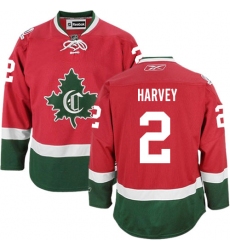 Women's Reebok Montreal Canadiens #2 Doug Harvey Authentic Red New CD NHL Jersey