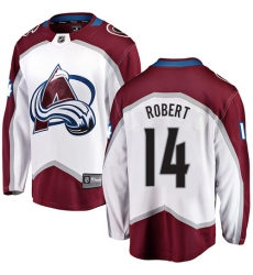 Men's Colorado Avalanche #14 Rene Robert Fanatics Branded White Away Breakaway NHL Jersey