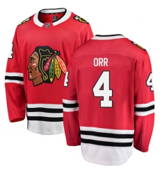 Men's Chicago Blackhawks #4 Bobby Orr Fanatics Branded Red Home Breakaway NHL Jersey
