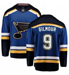 Men's St. Louis Blues #9 Doug Gilmour Fanatics Branded Royal Blue Home Breakaway NHL Jersey