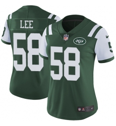 Women's Nike New York Jets #58 Darron Lee Elite Green Team Color NFL Jersey