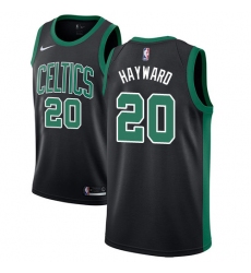 Youth Adidas Boston Celtics #20 Gordon Hayward Authentic Black NBA Jersey - Statement Edition