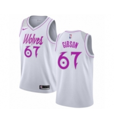 Men's Nike Minnesota Timberwolves #67 Taj Gibson White Swingman Jersey - Earned Edition