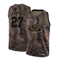 Youth Nike New Orleans Pelicans #27 Jordan Crawford Swingman Camo Realtree Collection NBA Jersey