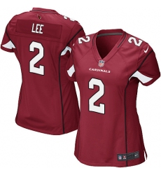 Women's Nike Arizona Cardinals #2 Andy Lee Game Red Team Color NFL Jersey