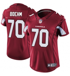 Women's Nike Arizona Cardinals #70 Evan Boehm Red Team Color Vapor Untouchable Elite Player NFL Jersey