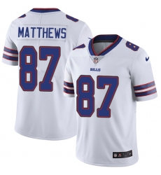 Youth Nike Buffalo Bills #87 Jordan Matthews White Vapor Untouchable Limited Player NFL Jersey