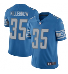 Men's Nike Detroit Lions #35 Miles Killebrew Blue Team Color Vapor Untouchable Limited Player NFL Jersey