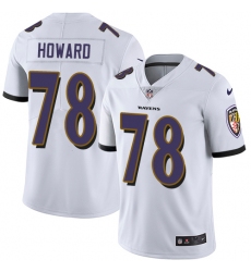 Youth Nike Baltimore Ravens #78 Austin Howard White Vapor Untouchable Limited Player NFL Jersey