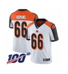 Men's Cincinnati Bengals #66 Trey Hopkins White Vapor Untouchable Limited Player 100th Season Football Jersey