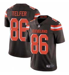 Youth Nike Cleveland Browns #86 Randall Telfer Brown Team Color Vapor Untouchable Limited Player NFL Jersey