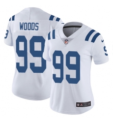 Women's Nike Indianapolis Colts #99 Al Woods White Vapor Untouchable Limited Player NFL Jersey