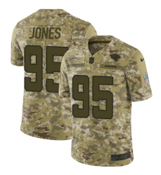 Youth Nike Jacksonville Jaguars #95 Abry Jones Limited Camo 2018 Salute to Service NFL Jersey