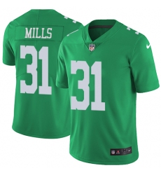 Men's Nike Philadelphia Eagles #31 Jalen Mills Limited Green Rush Vapor Untouchable NFL Jersey