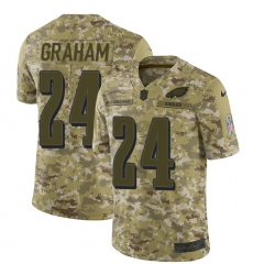 Youth Nike Philadelphia Eagles #24 Corey Graham Limited Camo 2018 Salute to Service NFL Jersey
