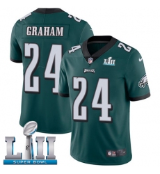 Youth Nike Philadelphia Eagles #24 Corey Graham Midnight Green Team Color Vapor Untouchable Limited Player Super Bowl LII NFL Jersey