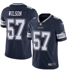 Youth Nike Dallas Cowboys #57 Damien Wilson Navy Blue Team Color Vapor Untouchable Limited Player NFL Jersey