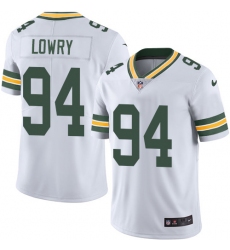 Men's Nike Green Bay Packers #94 Dean Lowry White Vapor Untouchable Limited Player NFL Jersey