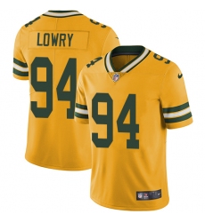 Youth Nike Green Bay Packers #94 Dean Lowry Limited Gold Rush Vapor Untouchable NFL Jersey