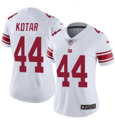 Women's Nike New York Giants #44 Doug Kotar White Vapor Untouchable Limited Player NFL Jersey