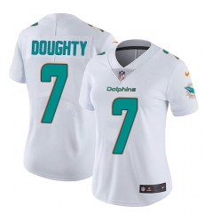 Women's Nike Miami Dolphins #7 Brandon Doughty White Vapor Untouchable Limited Player NFL Jersey