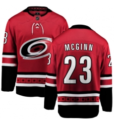 Men's Carolina Hurricanes #23 Brock McGinn Fanatics Branded Red Home Breakaway NHL Jersey