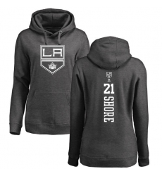 NHL Women's Adidas Los Angeles Kings #21 Nick Shore Charcoal One Color Backer Pullover Hoodie