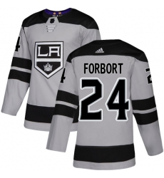 Youth Adidas Los Angeles Kings #24 Derek Forbort Authentic Gray Alternate NHL Jersey