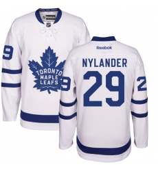 Women's Reebok Toronto Maple Leafs #29 William Nylander Authentic White Away NHL Jersey