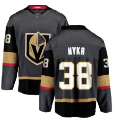Youth Vegas Golden Knights #38 Tomas Hyka Authentic Black Home Fanatics Branded Breakaway NHL Jersey