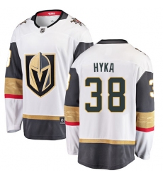 Youth Vegas Golden Knights #38 Tomas Hyka Authentic White Away Fanatics Branded Breakaway NHL Jersey