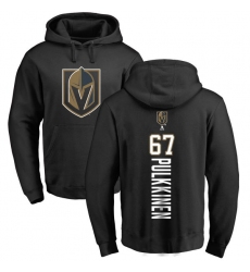NHL Adidas Vegas Golden Knights #67 Teemu Pulkkinen Black Backer Pullover Hoodie