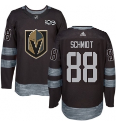 Men's Adidas Vegas Golden Knights #88 Nate Schmidt Authentic Black 1917-2017 100th Anniversary NHL Jersey