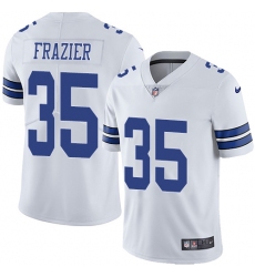 Men's Nike Dallas Cowboys #35 Kavon Frazier White Vapor Untouchable Limited Player NFL Jersey