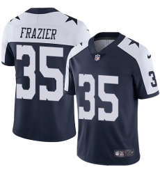 Youth Nike Dallas Cowboys #35 Kavon Frazier Navy Blue Throwback Alternate Vapor Untouchable Limited Player NFL Jersey