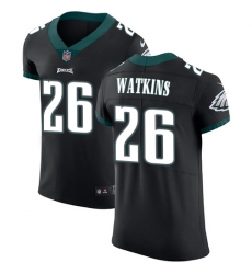 Men's Nike Philadelphia Eagles #26 Jaylen Watkins Black Vapor Untouchable Elite Player NFL Jersey