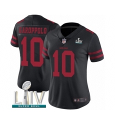 Women's San Francisco 49ers #10 Jimmy Garoppolo Limited Olive 2019 Salute to Service Super Bowl LIV Bound Football Jersey
