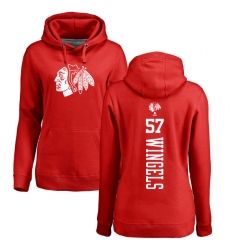 NHL Women's Adidas Chicago Blackhawks #57 Tommy Wingels Red One Color Backer Pullover Hoodie