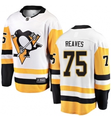 Youth Pittsburgh Penguins #75 Ryan Reaves Fanatics Branded White Away Breakaway NHL Jersey