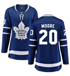 Women's Toronto Maple Leafs #20 Dominic Moore Fanatics Branded Royal Blue Home Breakaway NHL Jersey