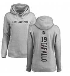 NHL Women's Adidas Los Angeles Kings #19 Alex Iafallo Ash Backer Pullover Hoodie
